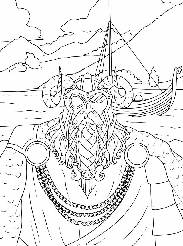 coloriage Viking